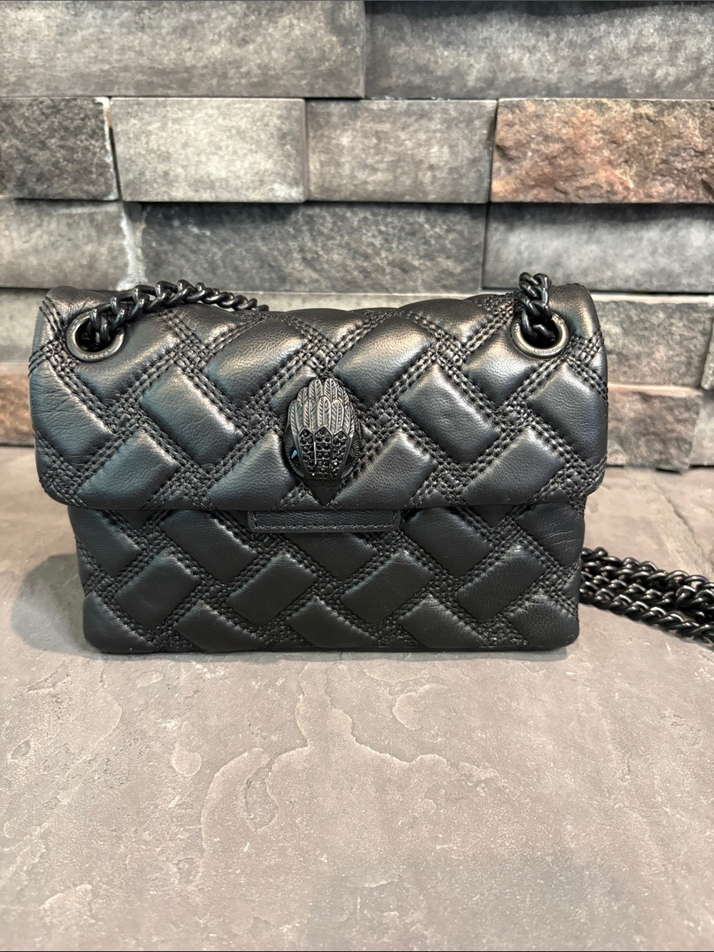 Kurt Geiger Mini Kensington Quilted Blackout